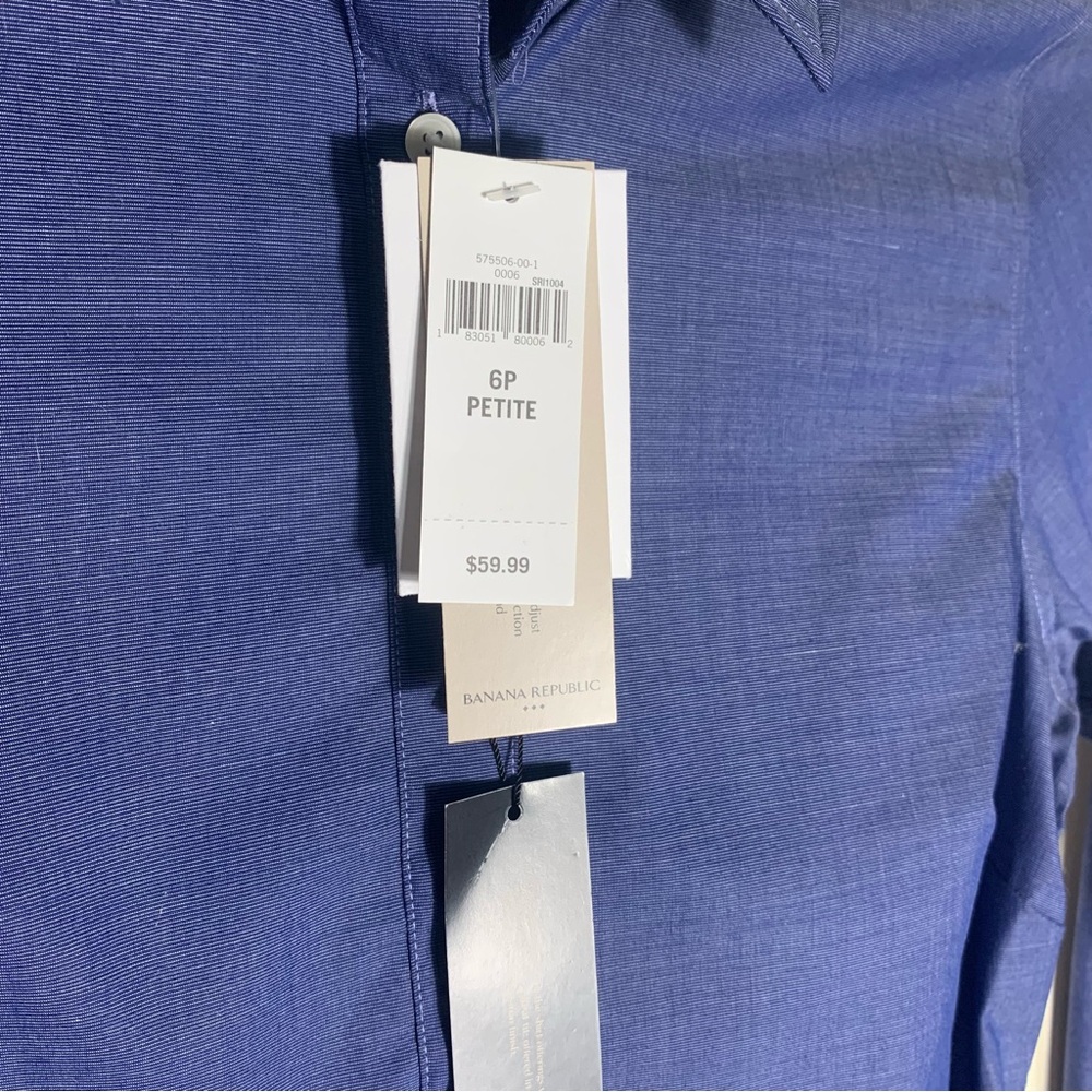 Banana Republic Classic Blue Button-Down Shirt - Picture 3 of 4